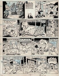 Willy Vandersteen - Bob et Bobette / Suske en Wiske V1 - Eiland Amoras - planche 27 - Planche originale