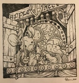 David Petersen - Théâtre de marionnettes Mouse Guard - Illustration originale