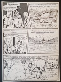 Guicha - Biggles à Borneo - planche 28 - Planche originale