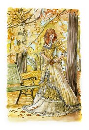 Paul Salomone - Margot Automne - Original Illustration