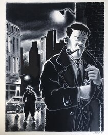 François Ravard - Nestor dans le brouillard - Illustration originale