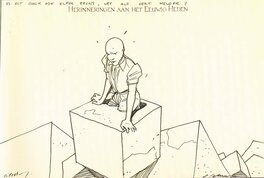 François Schuiten - Herinneringen aan het eeuwig heden - dedicace - Original art