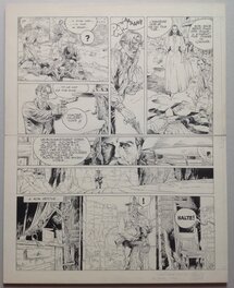 Michel Blanc-Dumont - Blanc-Dumont Planche Originale 34 Jonathan Cartland , BD Éo 1983 Dargaud - Planche originale