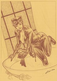 Emilio Laiso - Catwoman par Laiso - Illustration originale