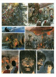 Grzegorz Rosinski - Thorgal, T 35 Le Feu écarlate, p 14 - Planche originale