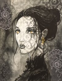 Olivier Ledroit - Mélancolie - Illustration originale