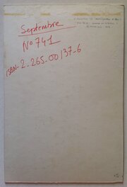 Le Verso de La Couverture Originale avec indication au Dos , Etc... Le Verso de La Couverture Originale avec indication au Dos , Etc...