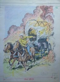 Couverture RODEO 317 Janvier 1978 indications de mise en couleur Couverture RODEO 317 Janvier 1978 indications de mise en couleur