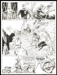 Planche originale - Bernard Prince : 11. La forteresse des brumes