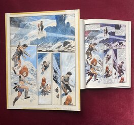 L’Édition Glénat ne rend pas justice à la planche originale au niveau des couleurs. L’Édition Glénat ne rend pas justice à la planche originale au niveau des couleurs.