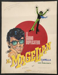 Géri - Mr Magellan - Couverture originale du journal Tintin. - Original Cover