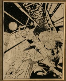 Claudio Castellini - Castellini Cover for Nathan Never - Original Cover