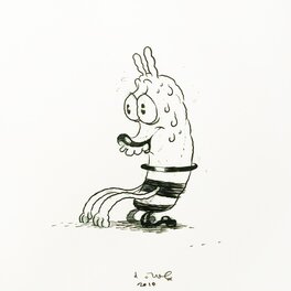 Dave Cooper - Bonhomme cornichon - Original Illustration