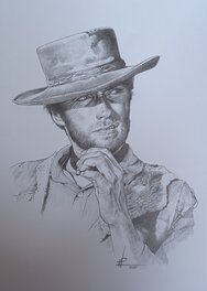 Philippe Loirat - Clint Eastwood - Illustration originale