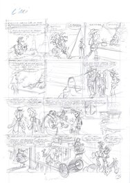 Original art - Lucky Luke tome 58, crayonné de la planche 3 - Morris (Studio) :