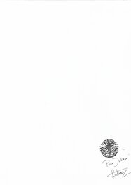Verso signé et dédicacé Verso signé et dédicacé