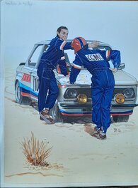 Peter Glay - Pilote de rallye - Planche originale