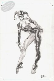 Yvel Guichet - Displeased Harley Quinn by Yvel Guichet - Original Illustration