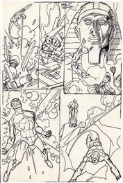 Gil Kane - Secret origins #2 (starring blue beetle) p.11 - Original art