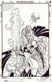 Lady Death pinup by Mike Deodato Jr.
