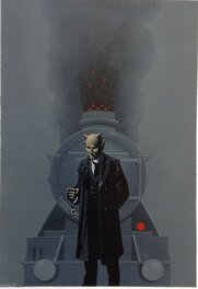 Jean-Michel Nicollet - Nicollet Le Train pour L'Enfer , Couverture Originale NÉO 109 Robert Bloch - Original Cover