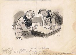 Léopold Simons - Auguste et Victor, dit Laffrique, circa 1930. - Original Illustration
