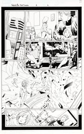 Barry Kitson - Secret Invasion : Fantastic Four #1 P6 - Planche originale