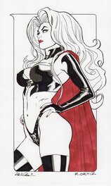 Richard Ortiz - Lady Death standing - Original Illustration