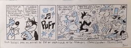 François Corteggiani - Strip Pif & Hercule - hommage Jacovitti - Planche originale