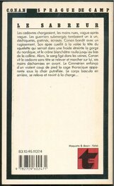 Le 4ème de Couverture du Livre de Sprague de Camp pour Conan Le Sabreur - Titres SF N°69 de 1983 .