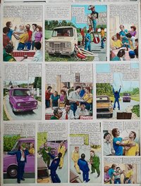 Peter Glay - Bd - Martin TORET et les routiers - Planche originale