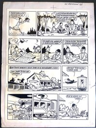 Willy Vandersteen - Suske en Wiske 3: De Sprietatoom - Planche originale