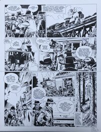 Colin Wilson - La jeunesse de Blueberry tome 6  planche 9 - Planche originale