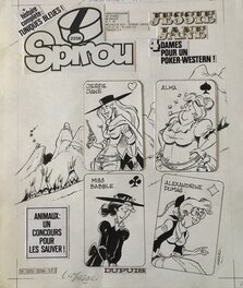 Mazel - Couverture journal Spirou - Couverture originale