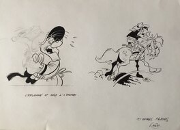 Mazel - Lucky Luke - Original art