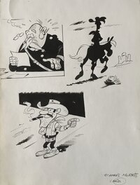 Mazel - Lucky Luke - Illustration originale