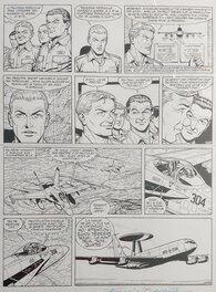 Francis Bergèse - Buck Danny  l'Escadrille Fantôme - Planche originale