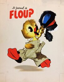 Pierre Jodon - Couverture pour le Journal de Floup - Original Cover