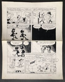 Dino Attanasio - Modeste et Pompon - Coulisses - Gag en une planche. - Comic Strip