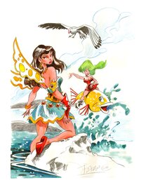 Jaap de Boer - Fée des eaux - Original Illustration