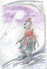 Dédicace de Mic Mac Adam en pied dans un décor montagneux par André Benn