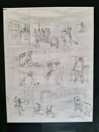 Ted Benoit - Crayonné Blake et Mortimer Affaire Francis Blake - Original art