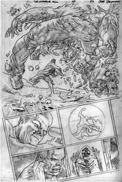 Joe Bennett - Immortal Hulk #10 p7 - Hulk destroys the Absorbing Man! - Planche originale