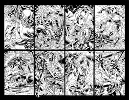 Joe Bennett - The Infected: King Shazam #1 p6 & 7 DPS! - Planche originale