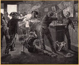 Saloon gunfight Saloon gunfight