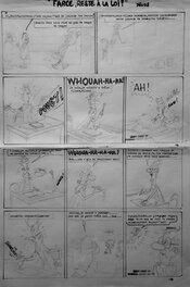 Jacques Devos - Planche originale Génial Olivier crayonné - Comic Strip