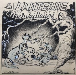 Claude Marin - La Lanterne Merveilleuse - Original Illustration