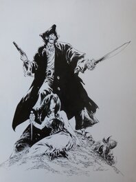 Mathieu Lauffray - Long John Silver, illustration originale - Comic Strip