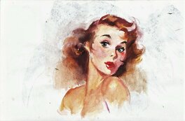 Jordi Macabich - Portrait de femme - Original Illustration