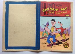 La Couverture Originale et Le 4ème Plat (Dos) au Format entier de 20,5 X 29 Cm X 2 en Couleur Directe avec Un petit Collage en Partie du Titre HUMO Présente Etc...,visible sur cette 2ème photo La Couverture Originale et Le 4ème Plat (Dos) au Format entier de 20,5 X 29 Cm X 2 en Couleur Directe avec Un petit Collage en Partie du Titre HUMO Présente Etc...,visible sur cette 2ème photo